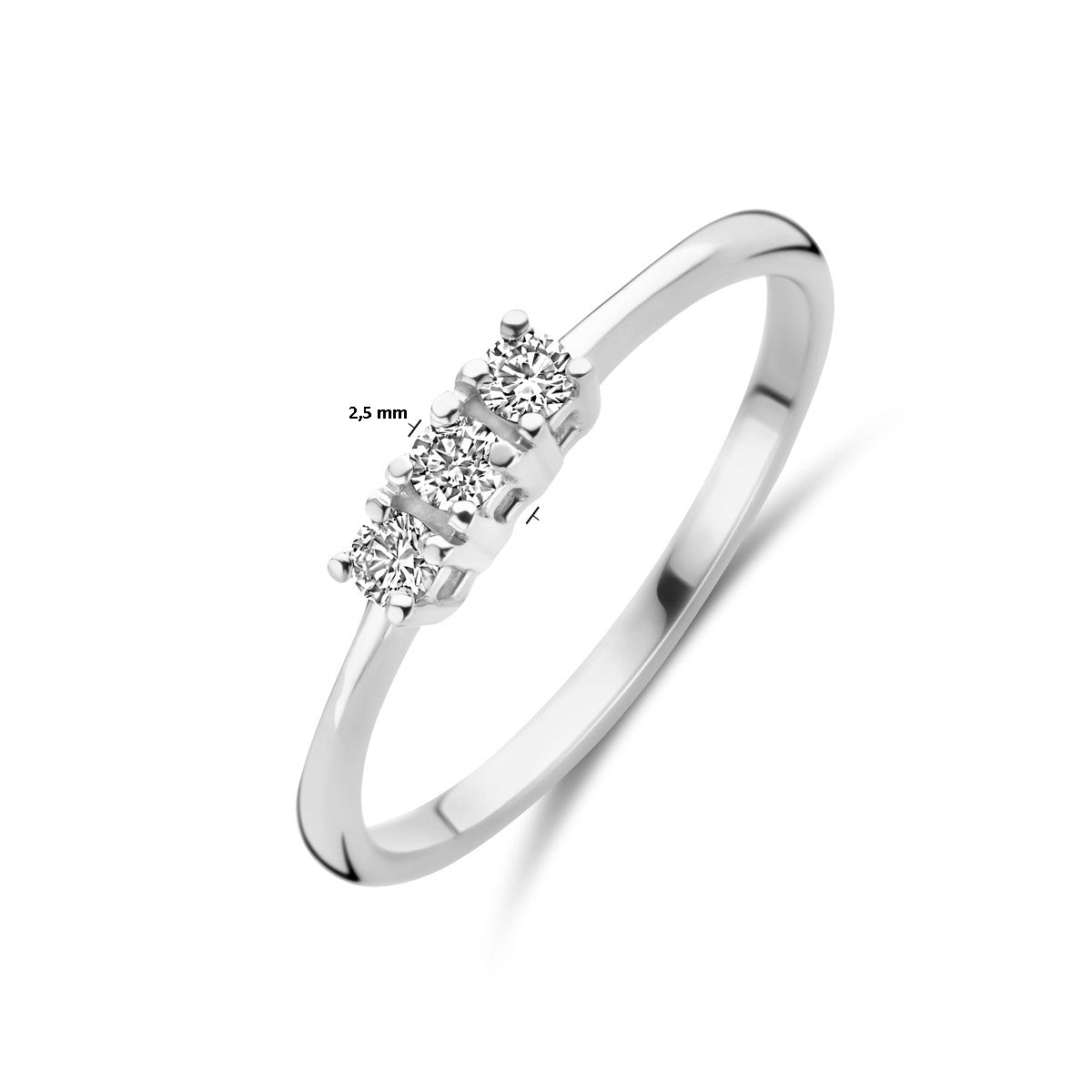 Fantasy Collection Ring diamant 0.12ct h si 18K witgoud