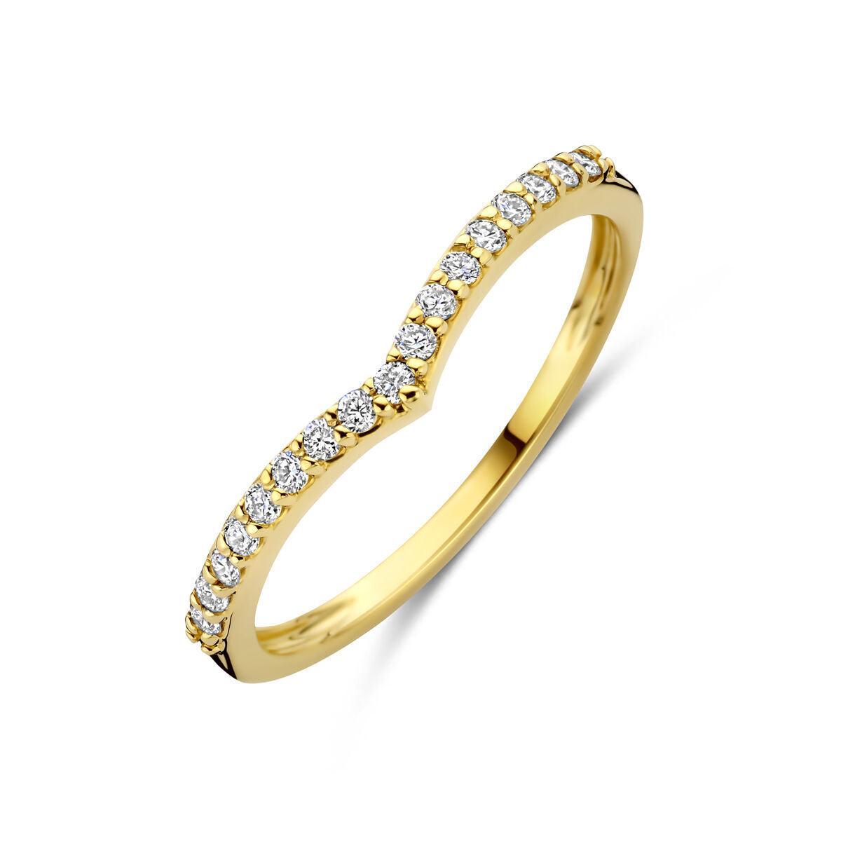 Fantasy Collection Ring lab grown diamant 0.17ct g vs 14K geelgoud