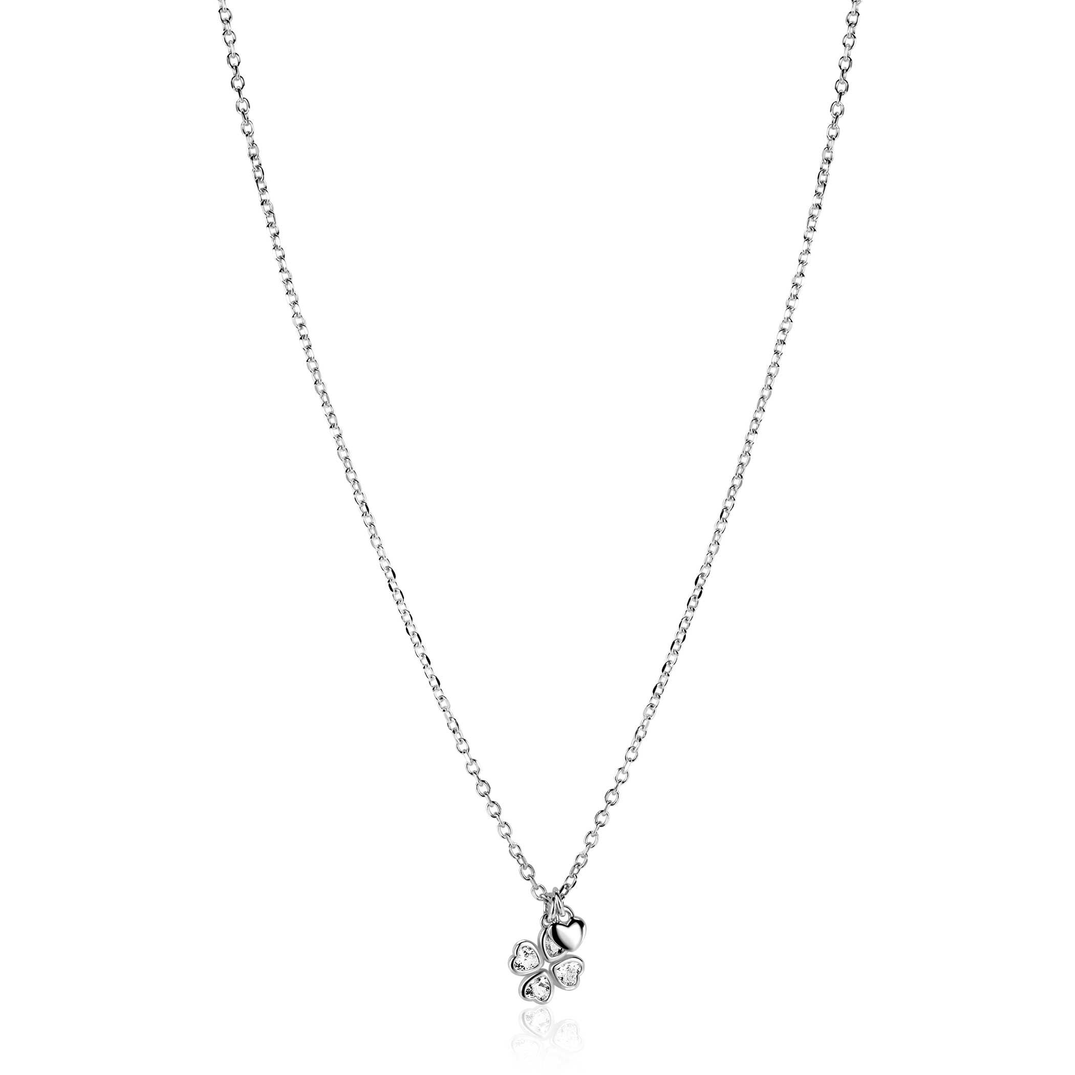 ZINZI Zilveren Ketting met Hart - ZIC2783