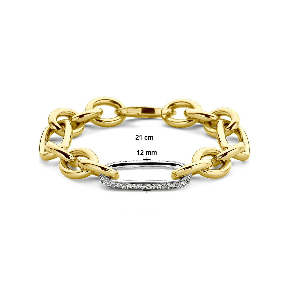 Fantasy Collection Armband diamant 0.76ct g vsi 12 mm 21 cm 18K geelgoud