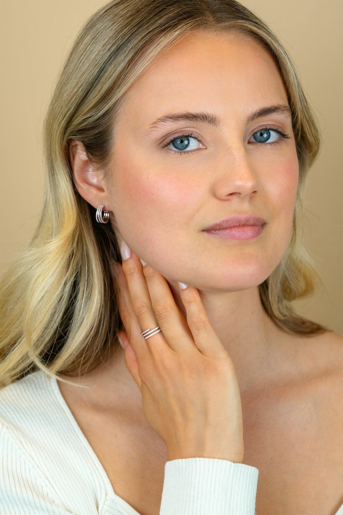 ZINZI zilveren multi-look oorringen met luxe scharniersluiting 6mm breed 13mm ZIO2727 - PansiteNederland.nl