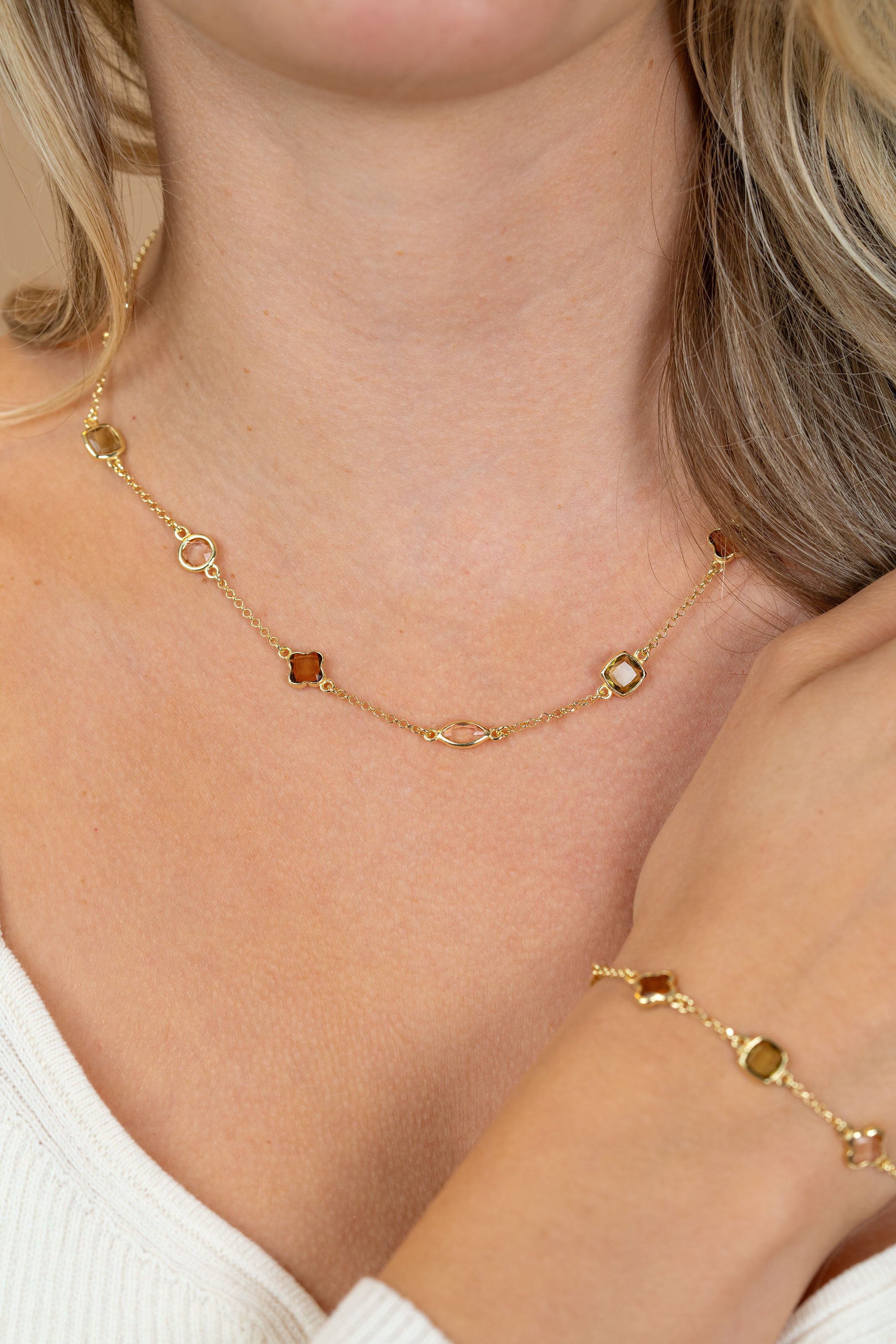 ZINZI Verguld Zilveren Ketting ZIC2771