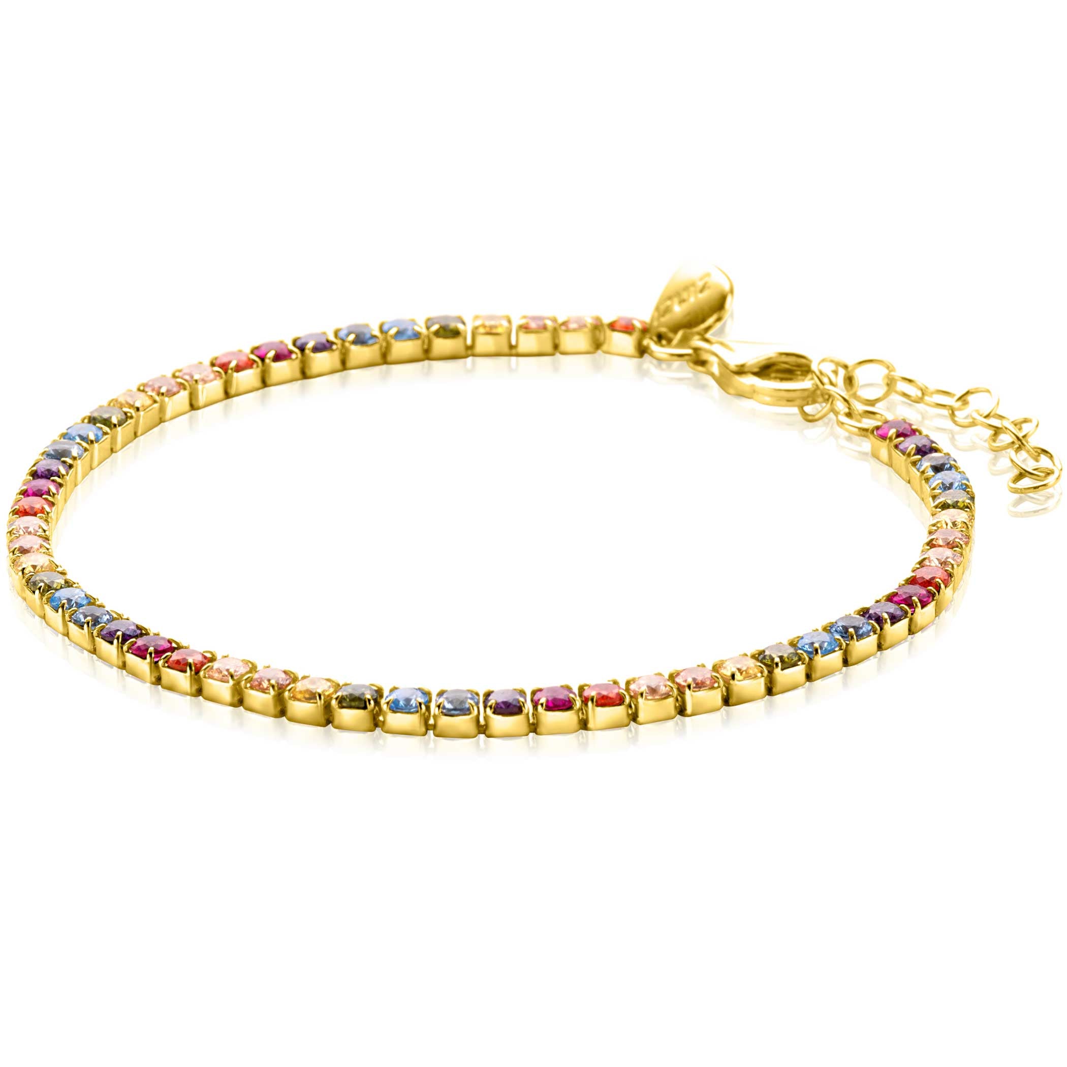 ZINZI Verguld Zilveren Armband 17-20 cm - ZIA2666