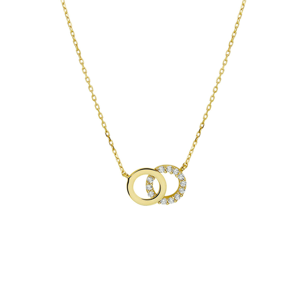 Fantasy Collection Collier zirkonia 40 - 42 - 44 cm 14K geelgoud