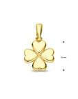 14K geelgoud hanger klavertje 16 mm 4031651