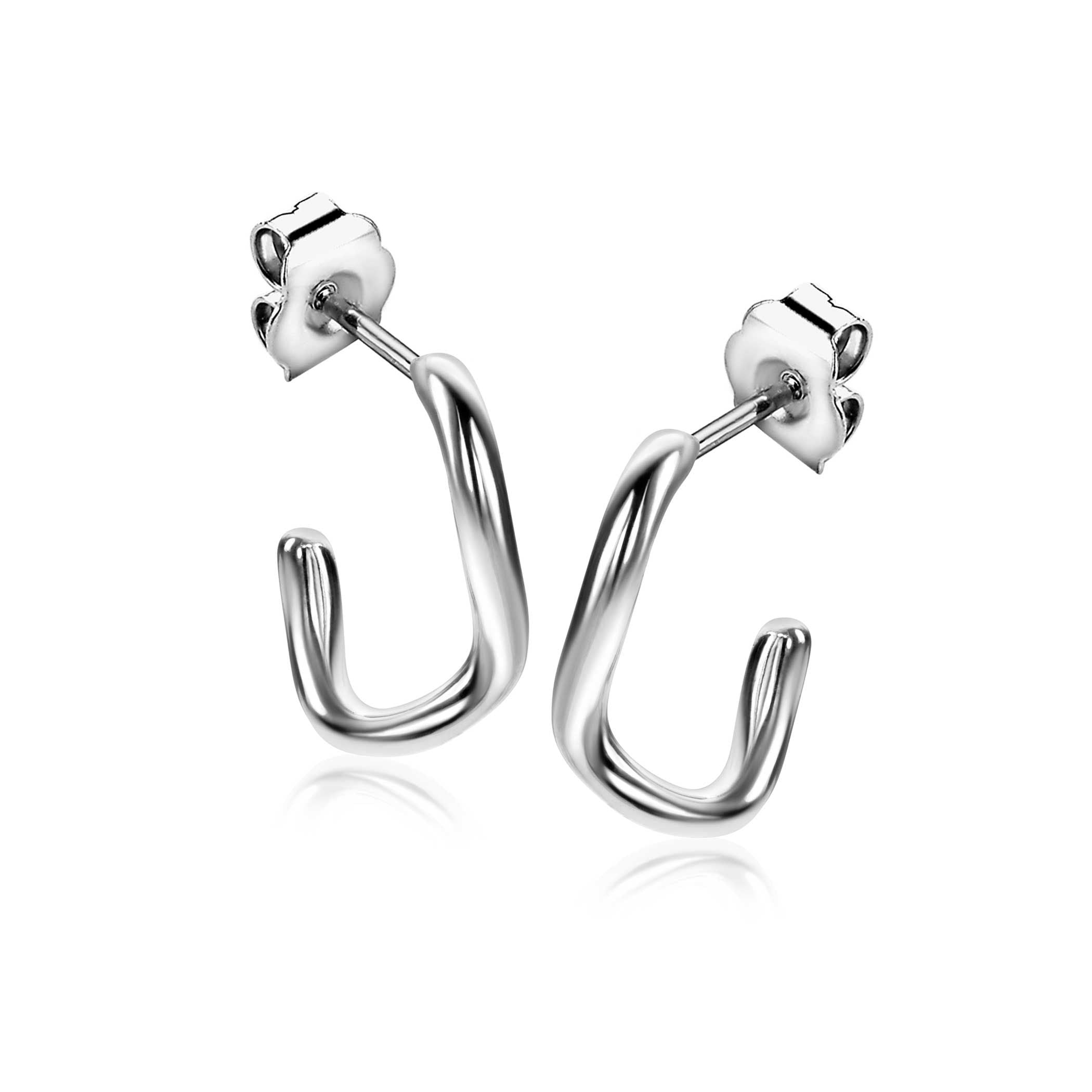 ZINZI Zilveren Oorknoppen 16mm oorbellen - ZIO2656