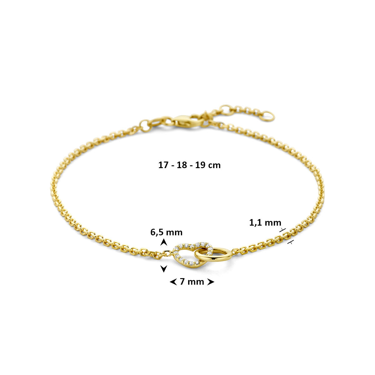 Fantasy Collection 14K Geelgouden Diamanten Armband 4035578