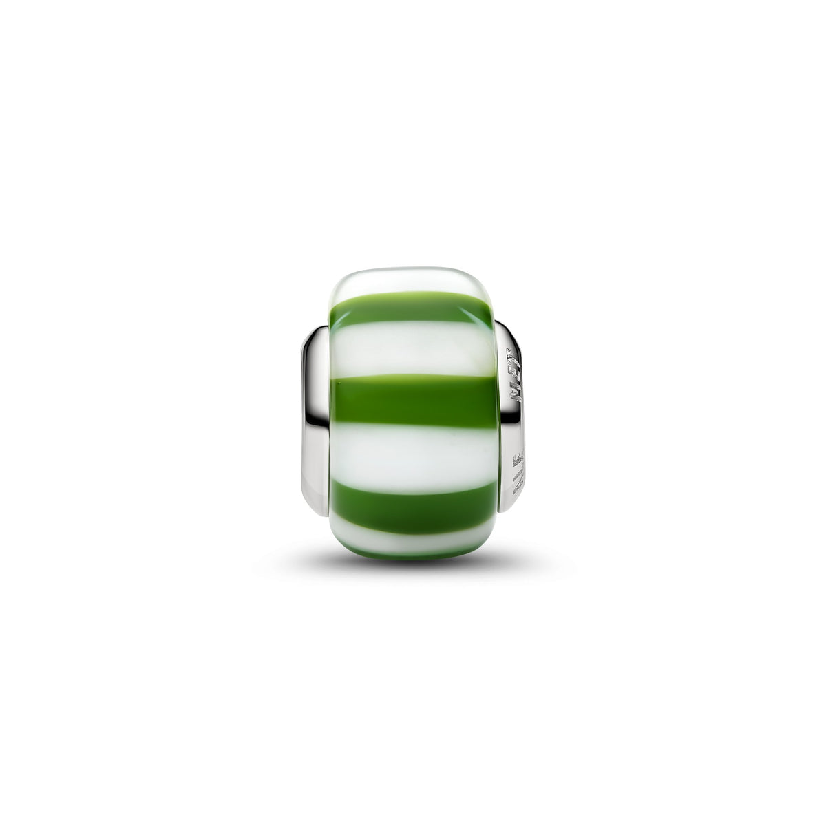 Pandora Groene Pepermunt Muranoglas Bedel platinaverguld
