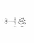 Zilveren gerhodineerde oorknoppen knoop 8 mm - 1341546