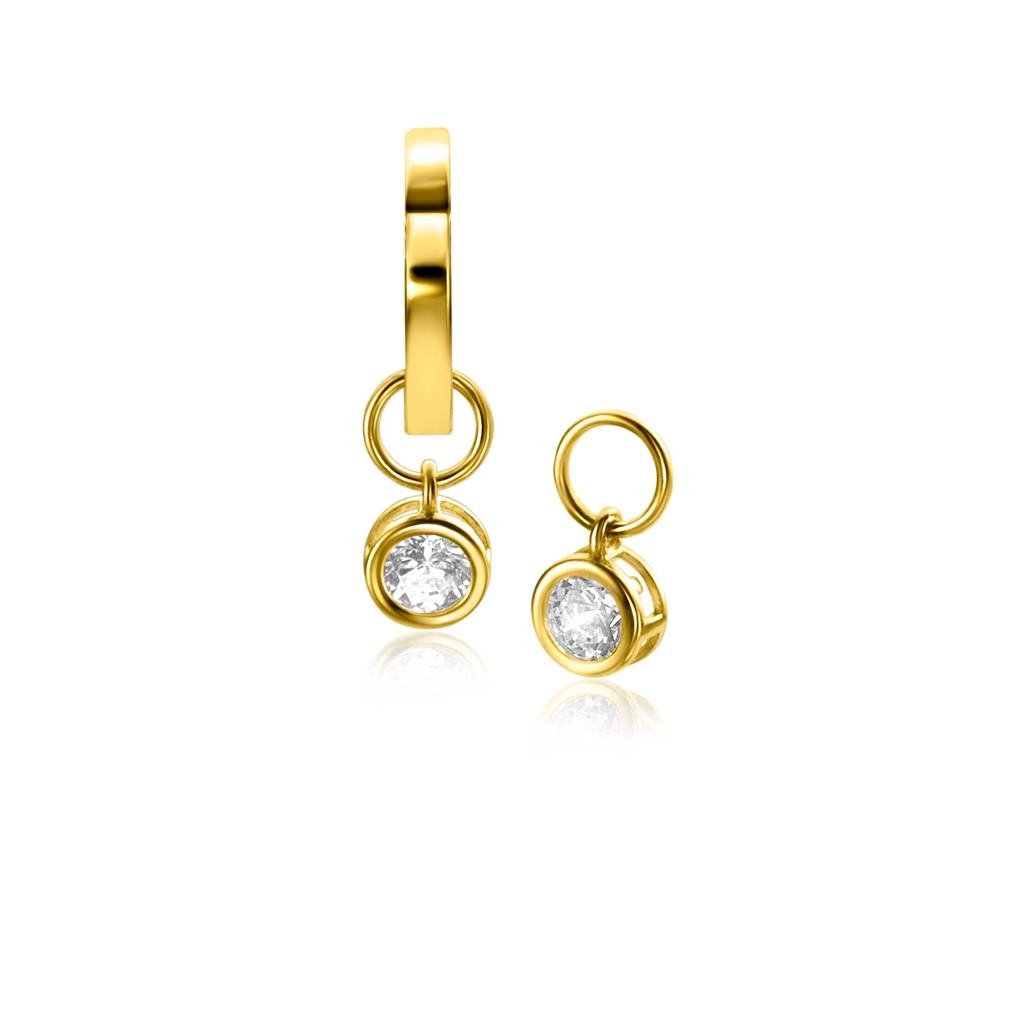 ZINZI Gold 14 krt gouden oorbedels ZGCH421