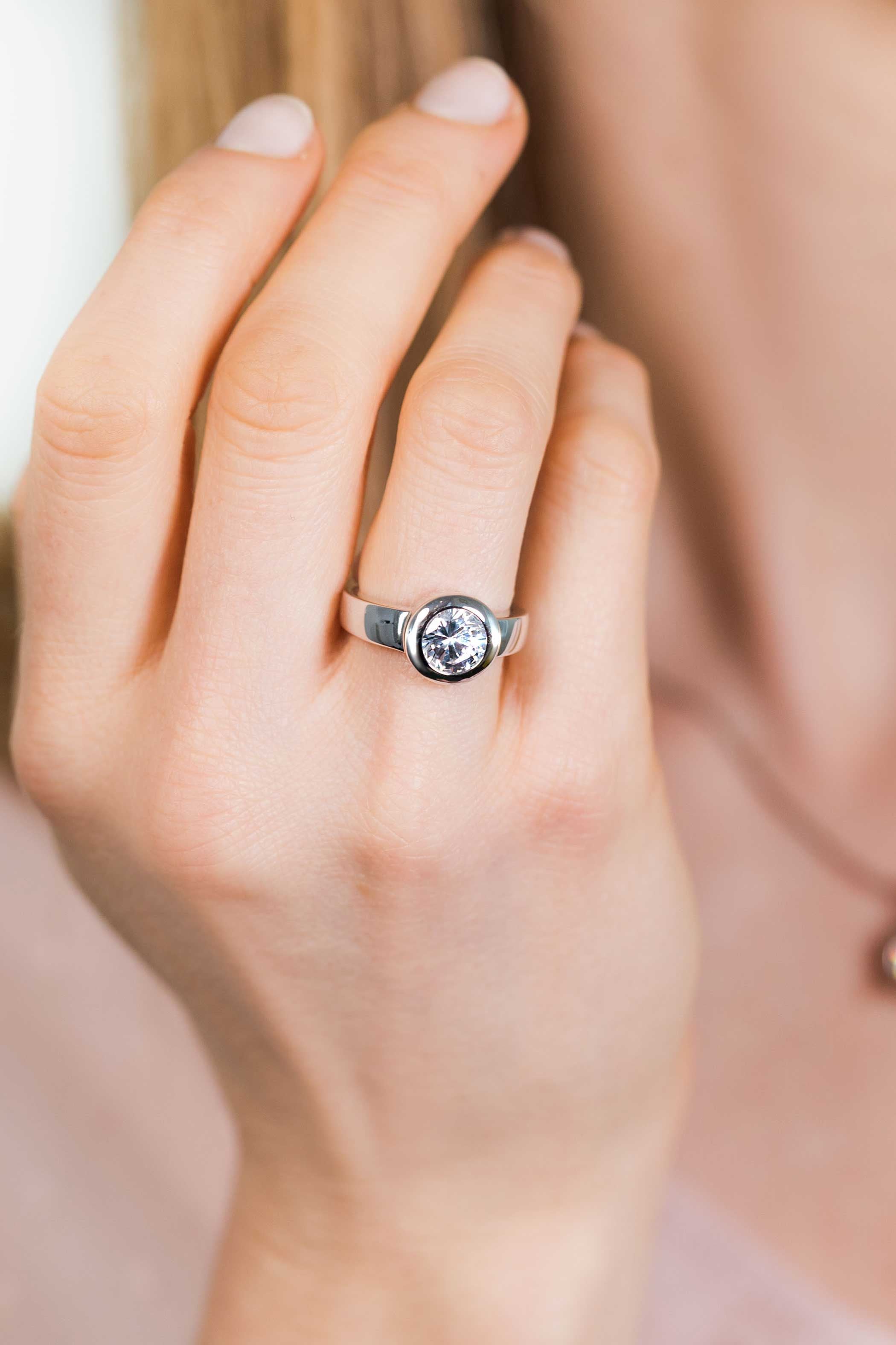 ZINZI Zilveren Ring met Zirkonia ZIR1