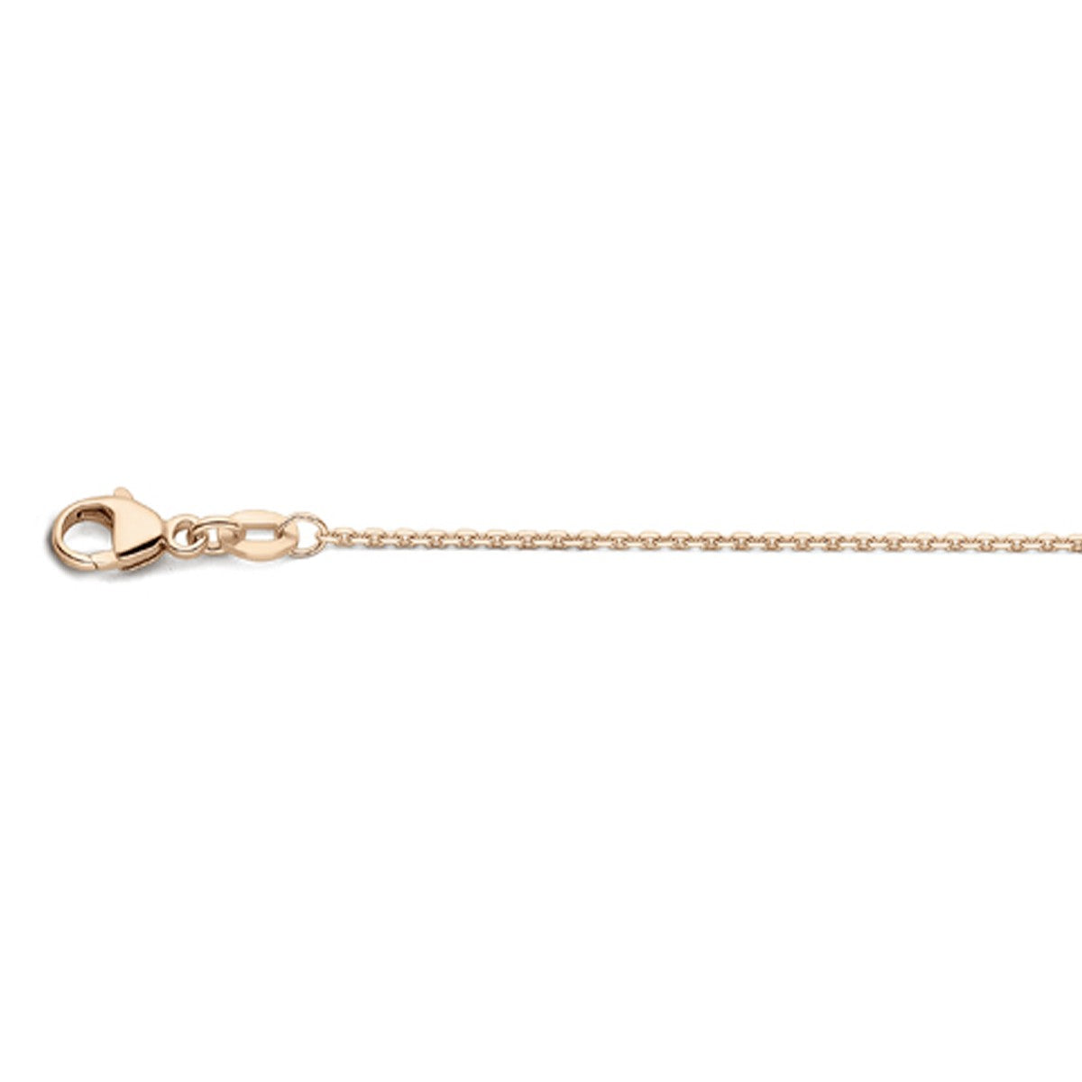 Fantasy Collection Collier anker gediamanteerd 1,1 mm 41 - 43 - 45 cm 18K roségoud