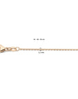18K rosegoud collier anker gediamanteerd 1,1 mm 41 - 43 - 45 cm 7400007 - PansiteNederland.nl