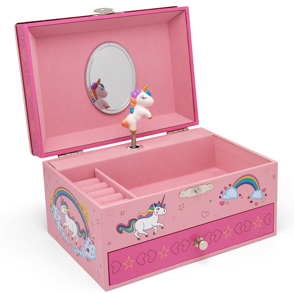 Geboorte artikelen SIeradendoos Unicorn met Rand Verzilverd - 7420231