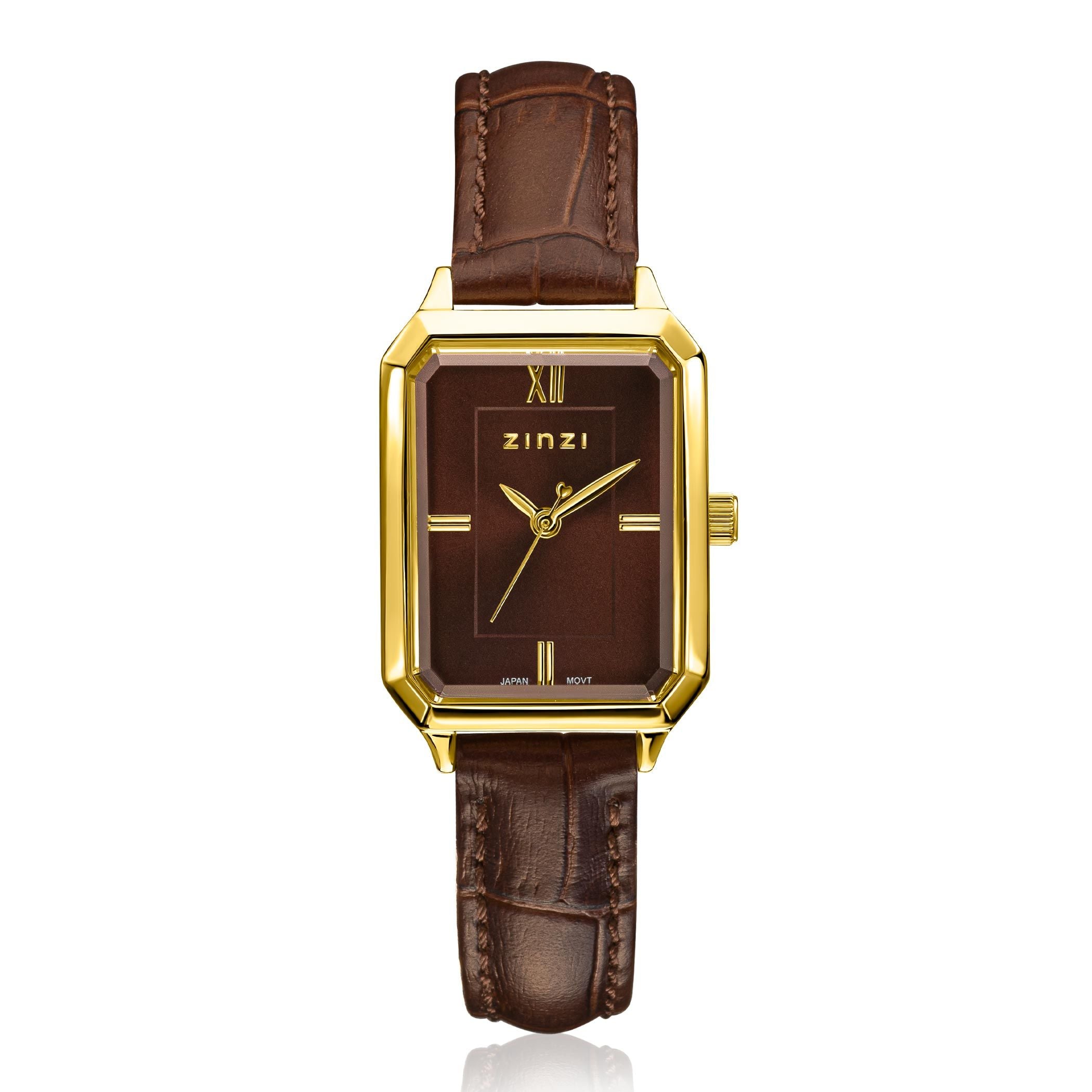 ZINZI Horloge leren bruin - ZIW2536B