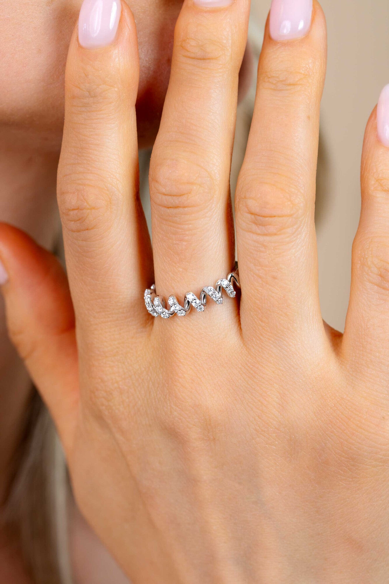 ZINZI Zilveren Ring met Witte Zirkonia ZIR2877