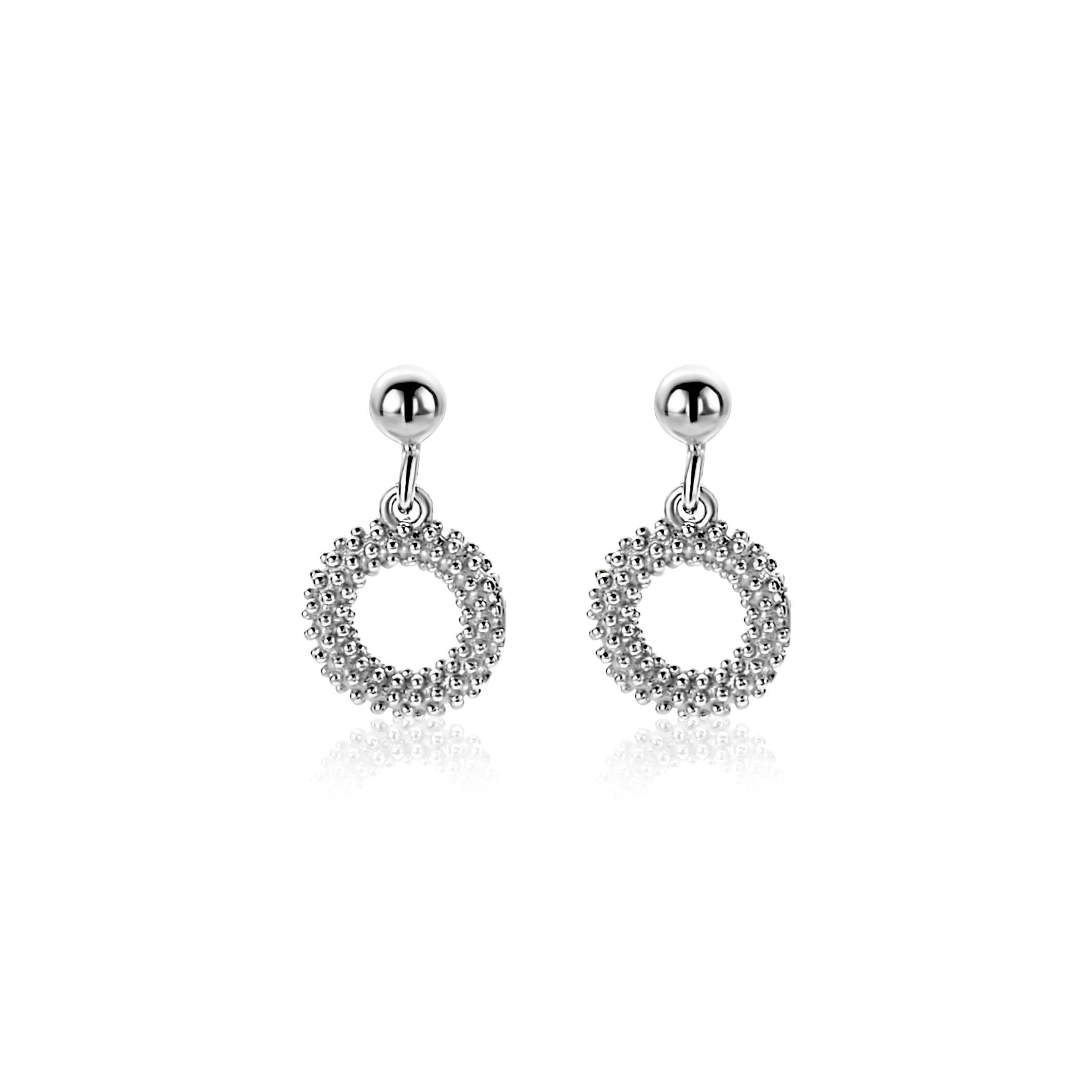 ZINZI Zilveren Oorknoppen 14mm oorbellen - ZIO2704