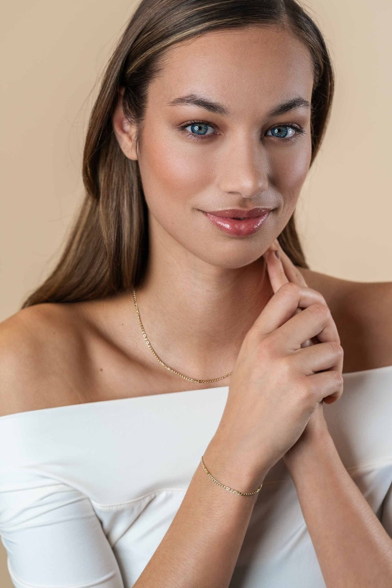 ZINZI 14K Gouden Armband ZGA498 17-19 cm zilver