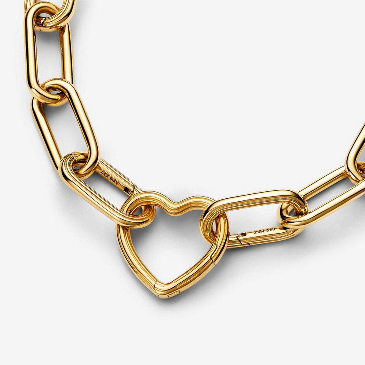 Pandora ME Hart Openbare Schakel goudverguld bedel - 760081C00