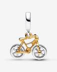Pandora Tweekleurige Fiets Hangende Bedel met Draaiende Wielen 763354C01 - PansiteNederland.nl