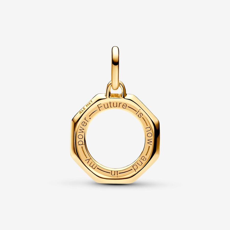 Pandora ME Regenboog Medaillonbedel goudverguld medallion - 763368C01