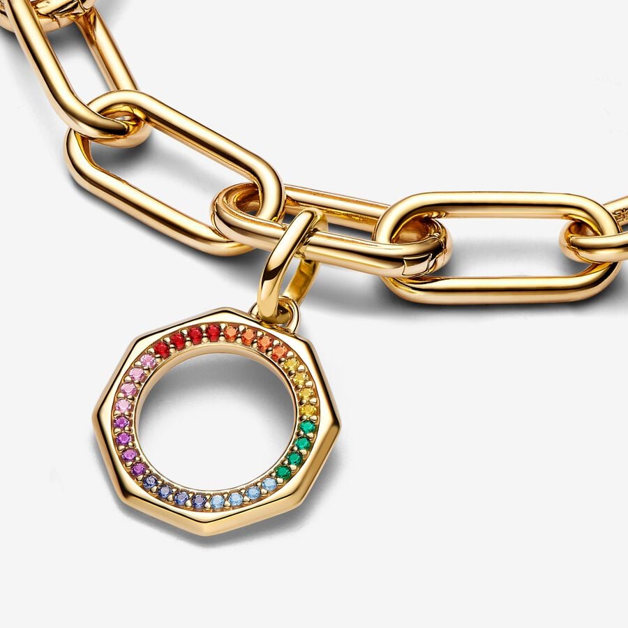 Pandora ME Regenboog Medaillonbedel goudverguld medallion - 763368C01