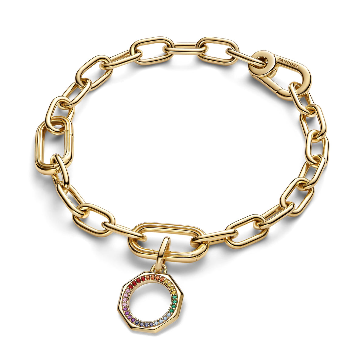 Pandora ME Regenboog Medaillonbedel goudverguld 763368C01