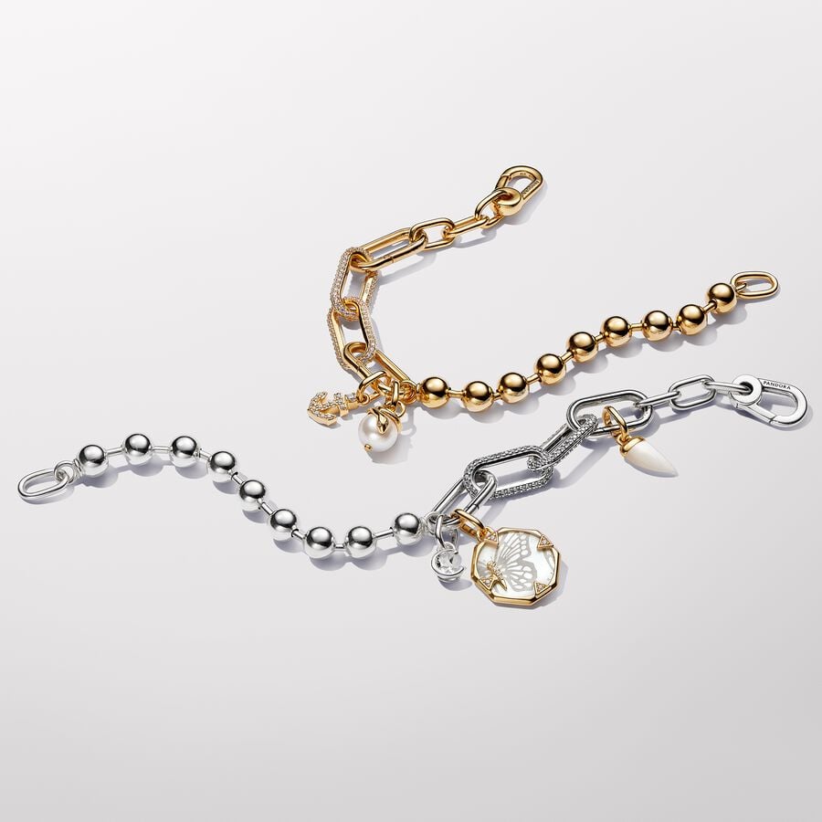 Pandora ME Slang Parelmoer Mini Hangende Bedel goudverguld - 763375C01