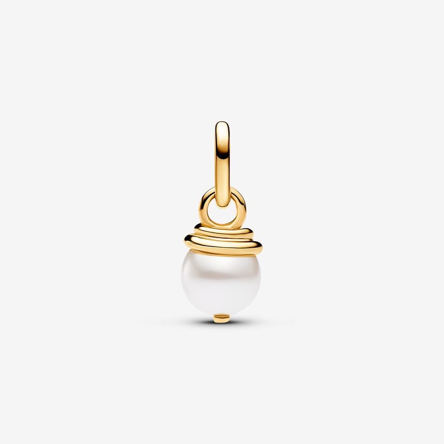 Pandora ME Slang Parelmoer Mini Hangende Bedel goudverguld - 763375C01