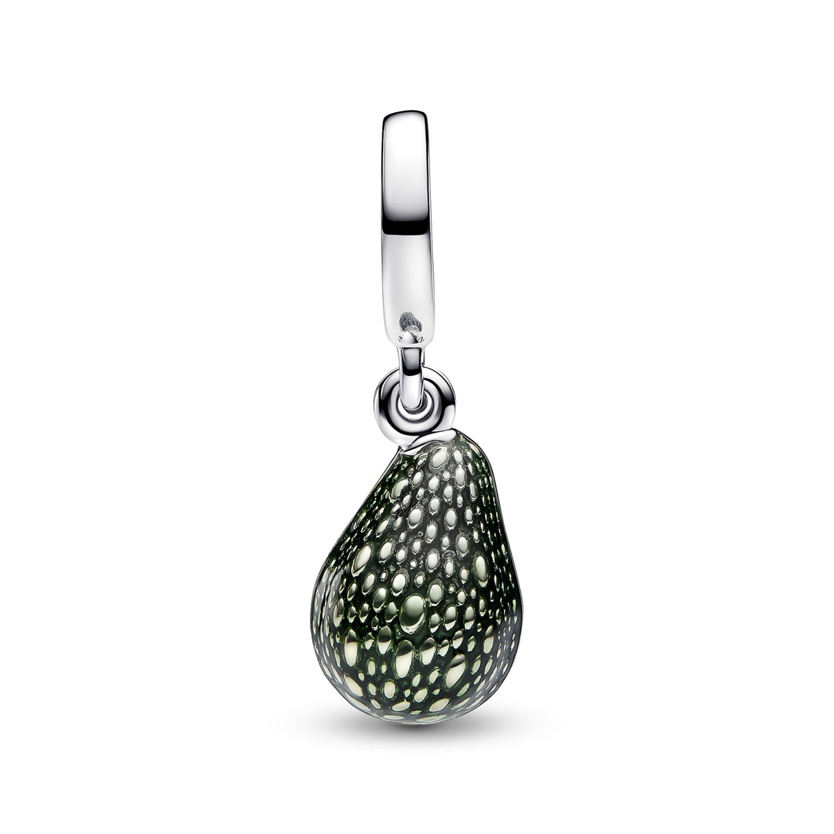 Pandora Avocado Dubbele Hangende Bedel bicolor zilver en goudverguld 763405C01