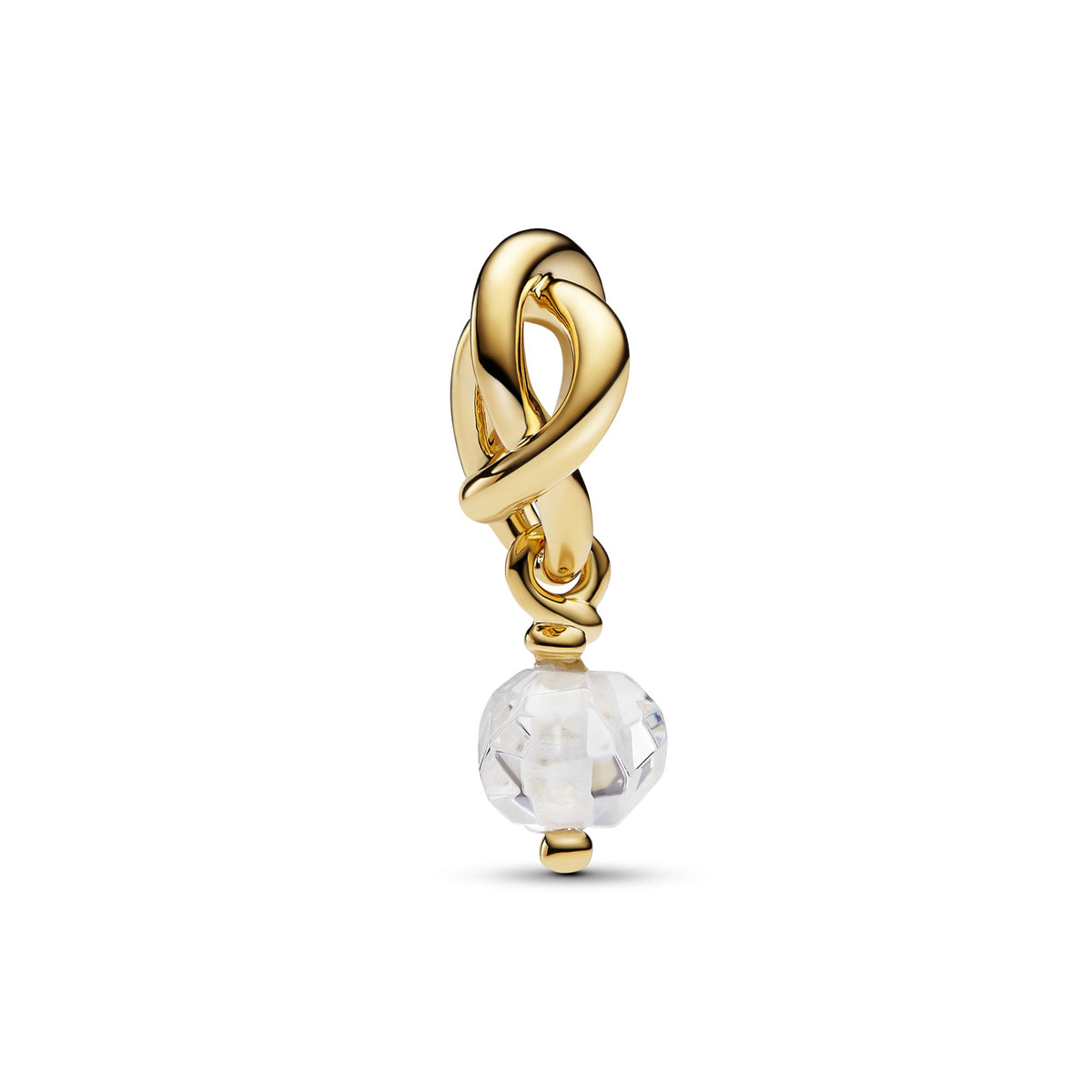 Pandora Facetgeslepen Heldere Oneindigheidscirkel Hangende Bedel goudverguld 763462C04