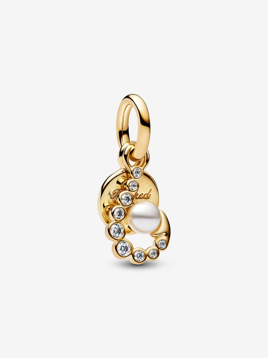 Pandora Zonsopgang Medaillonbedel goudverguld medallion - 763891C01