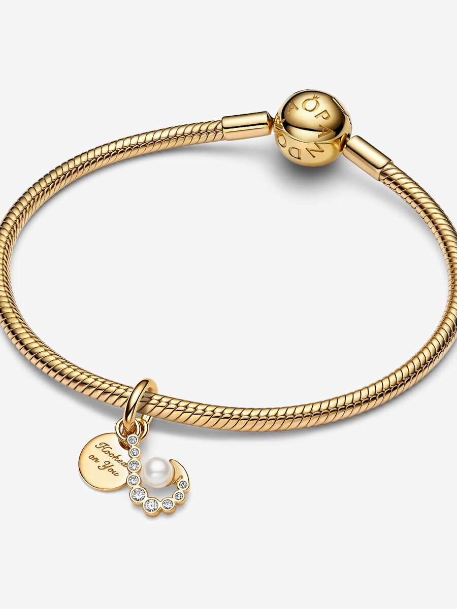 Pandora Zonsopgang Medaillonbedel goudverguld medallion - 763891C01