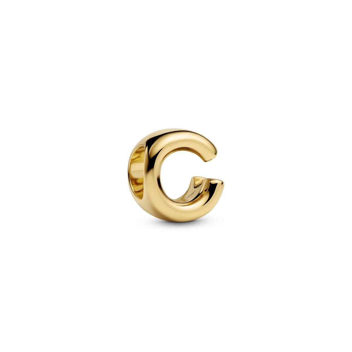 Pandora Letter C Alfabetbedel goudverguld