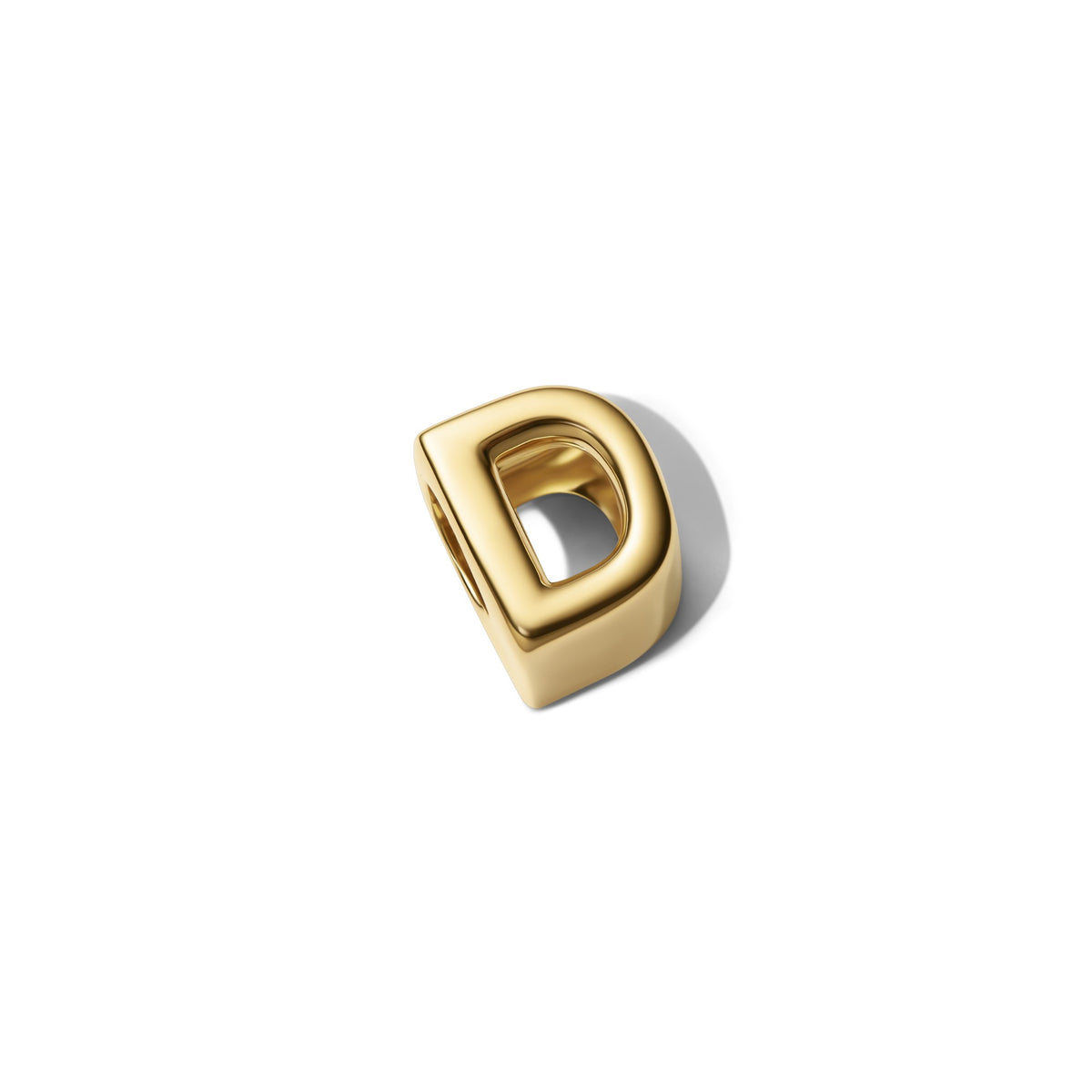 Pandora Letter D Alfabetbedel goudverguld 763950C00