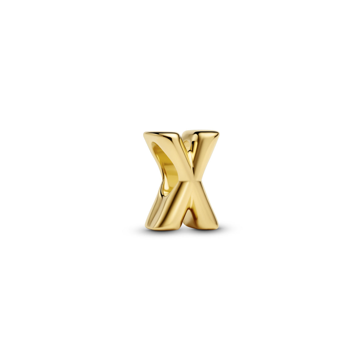 Pandora Letter X Alfabetbedel goudverguld
