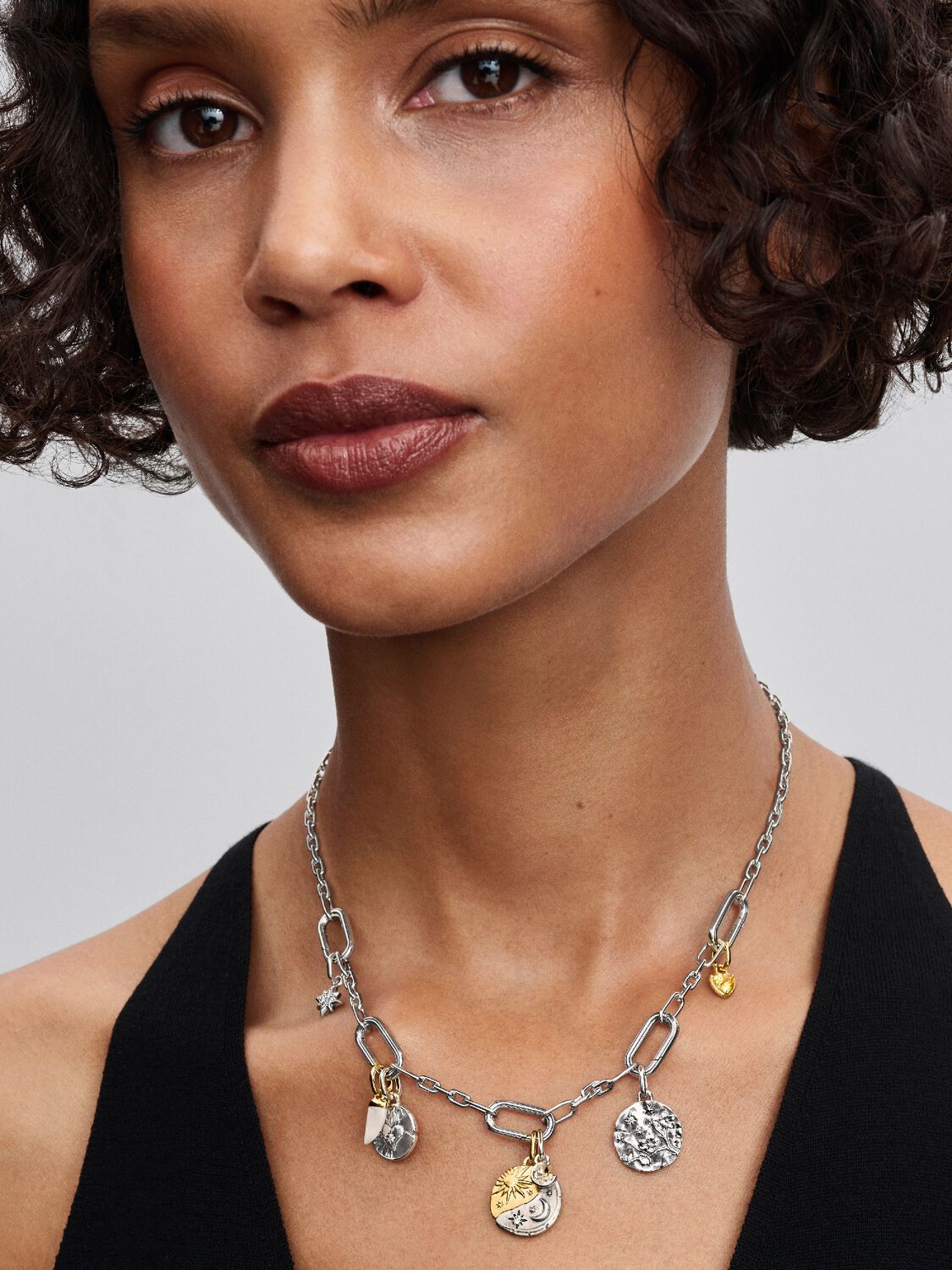 Pandora Medaillionbedel zon en maan 763977C01