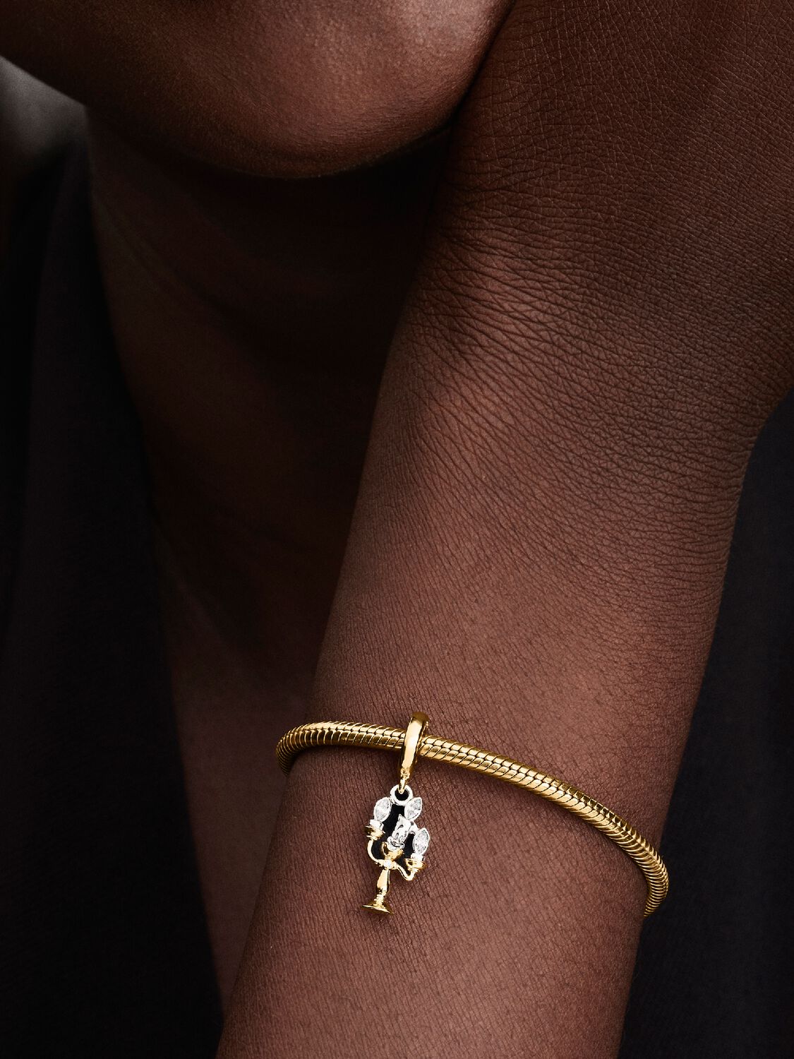 Pandora Hangende bedel Disney Belle en het Beest Lumière 763985C01