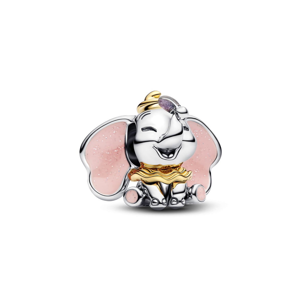 Pandora Bedel Disney Dombo bicolor zilver en goudverguld