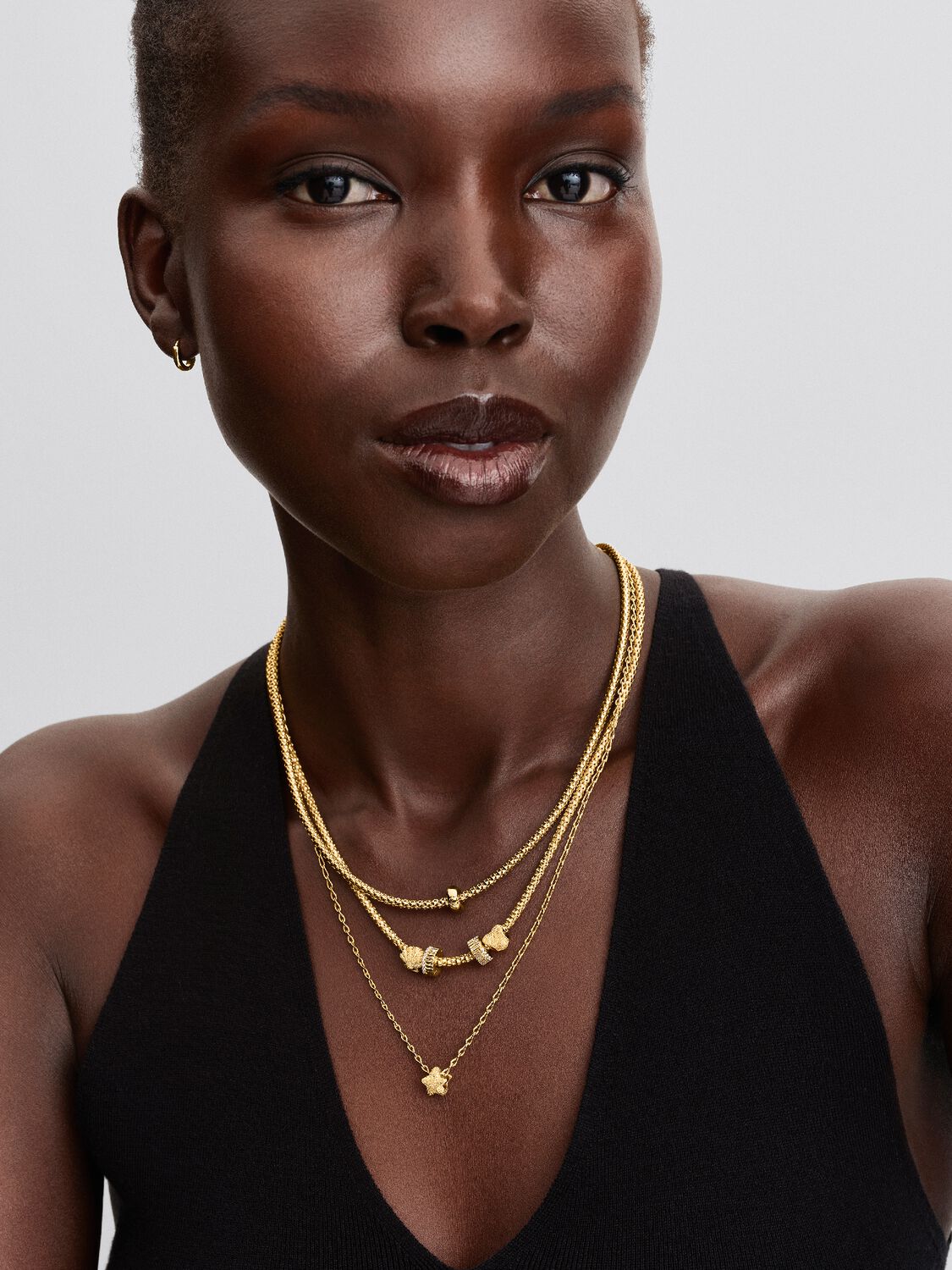 Pandora Clipbedel geribbeld 764078C01