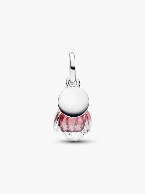 Pandora Tweekleurige Bloeiende Bloem Hangende Bedel bicolor zilver en goudverguld - 764453C01