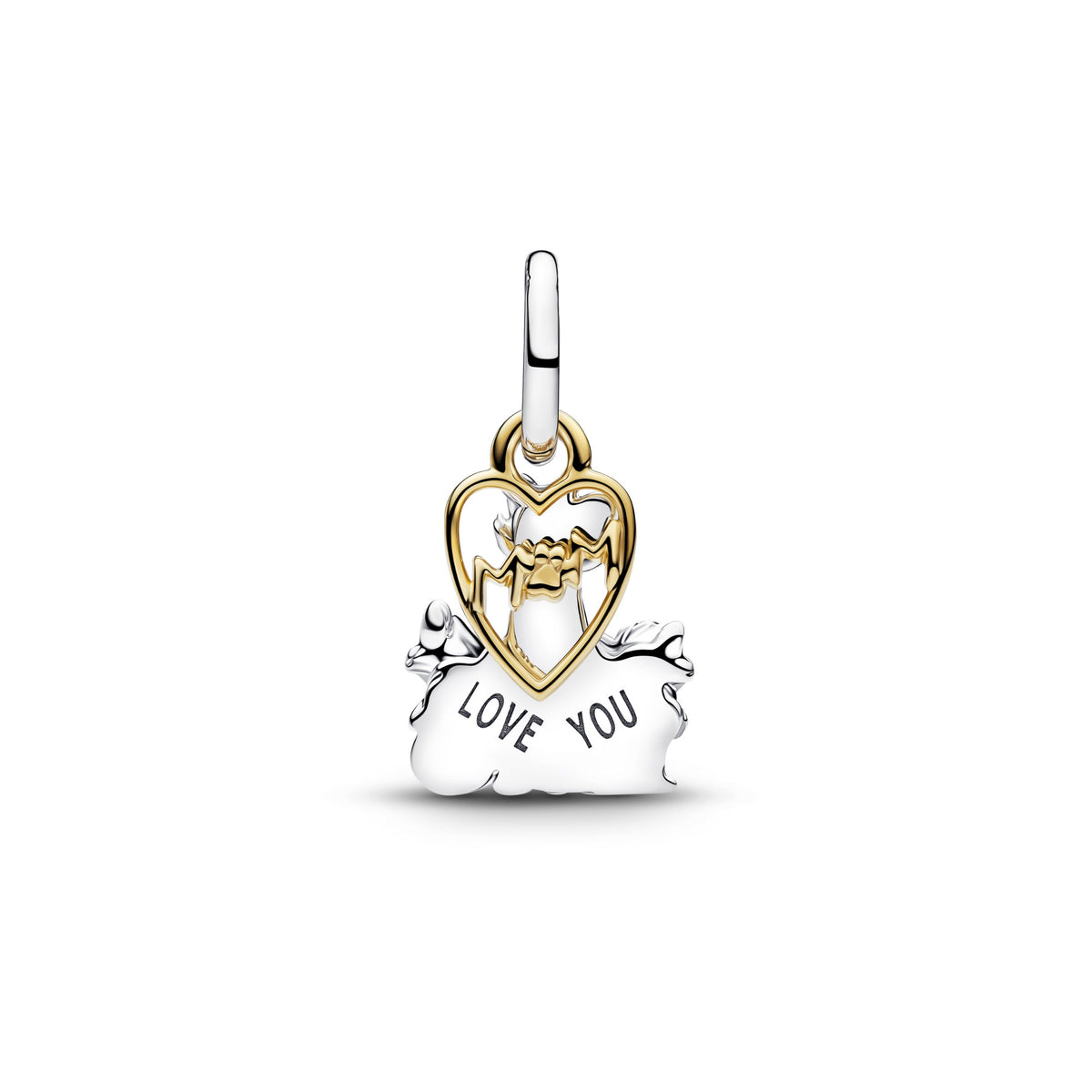 Pandora Disney Aristocaten Hertogin & Kittens Hangende Bedel bicolor zilver en goudverguld 764465C01
