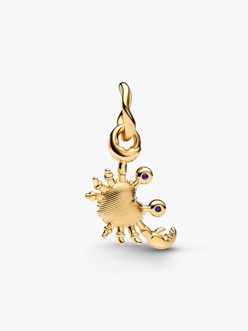 Pandora Krab Hangende Bedel goudverguld 764684C01