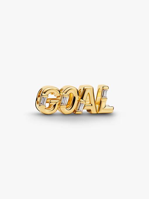 Pandora Goal Tekst Bedel goudverguld 764709C01