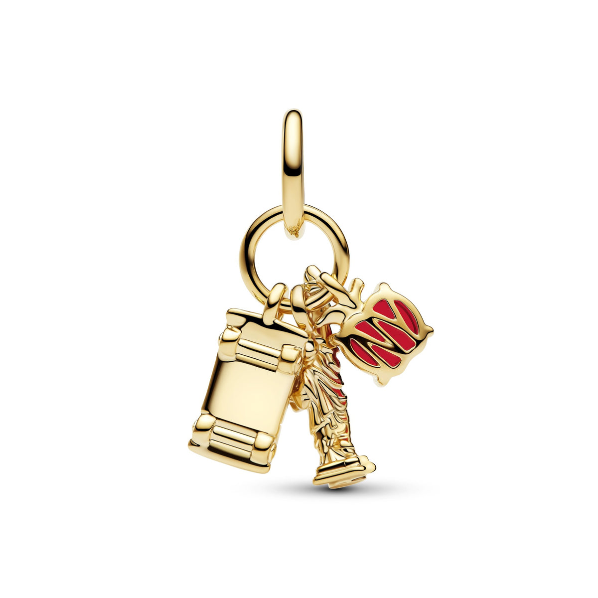 Pandora New York Iconen Driedubbele Hangende Bedel goudverguld 764767C01