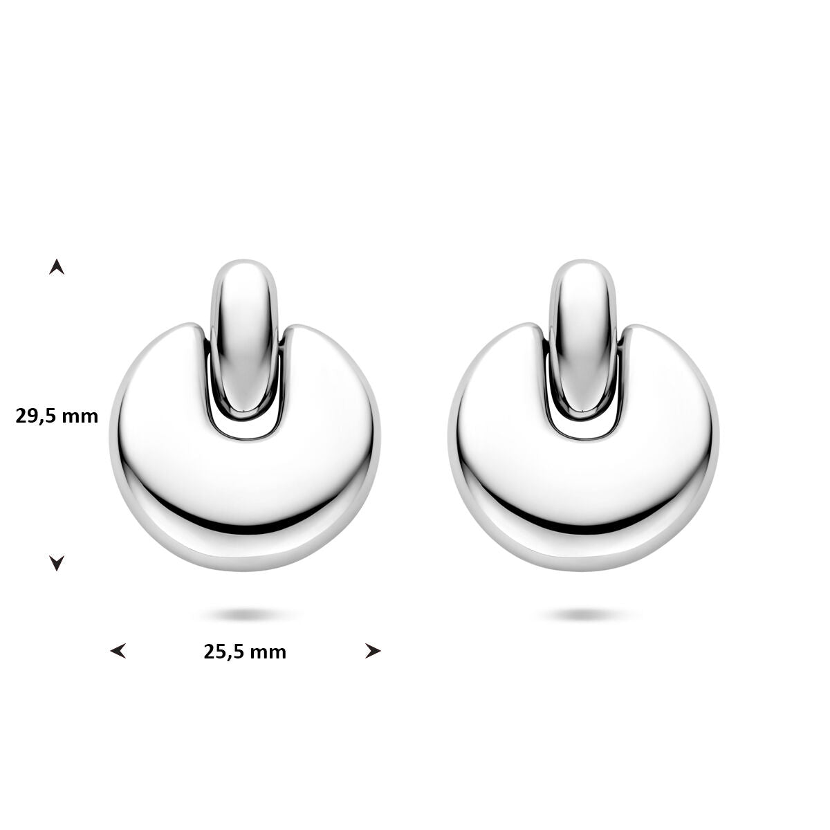 Fantasy Collection Hangende oorbellen 29,5 mm edelstaal