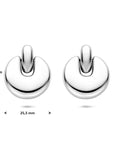 Edelstalen oorhangers 29,5 mm - 6506213