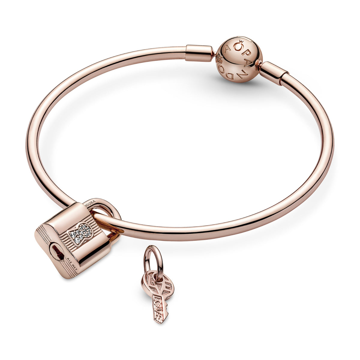 Pandora Hangslot & Sleutel Hangende Bedel roségoudverguld 780088C01