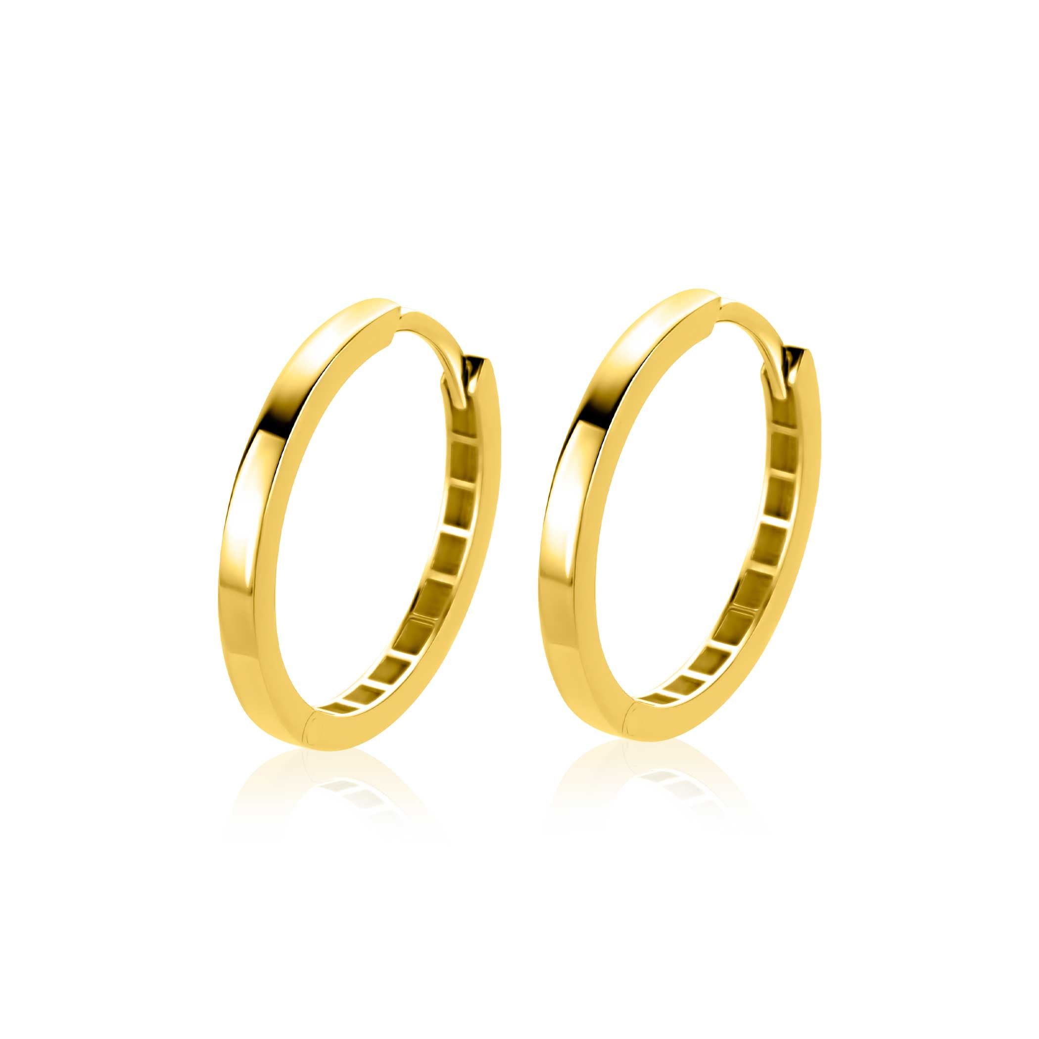 ZINZI 14K Gouden Oorbellen ZGO573 19mm