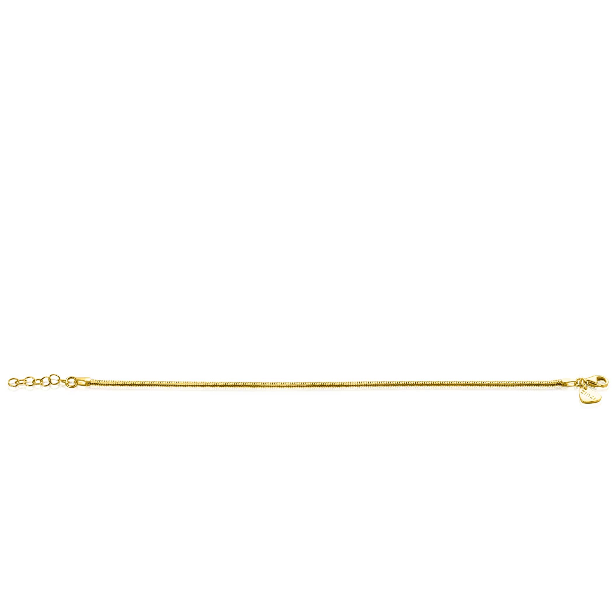 ZINZI Verguld Zilveren Armband 18-20 cm - ZIA2401G